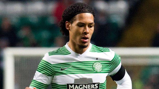 Celtic defender Virgil van Dijk