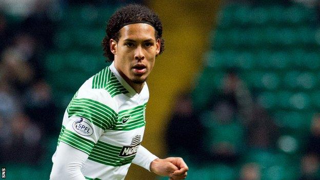 Celtic defender Virgil van Dijk