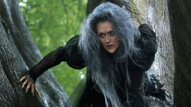 Meryl Streep as the witch in Into the Woods