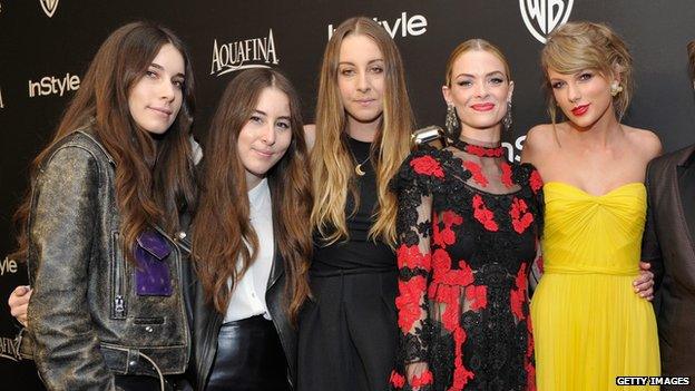 Haim, Jaime King and Taylor Swift