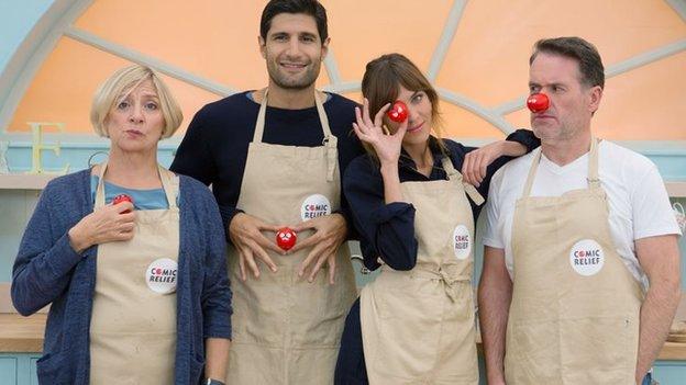 Victoria Wood, Kayvan Novak, Alexa Chung and Chris Moyles