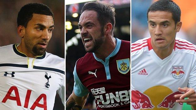 Aaron Lennon, Danny Ings and Tim Cahill