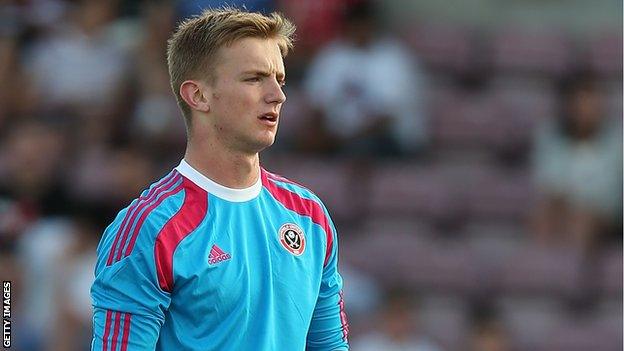 George Long in Sheffield United colours