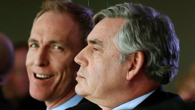 Jim Murphy and Gordon Brown