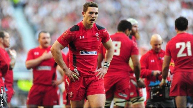 Wing George North is one of two changes to the Wales team to face England