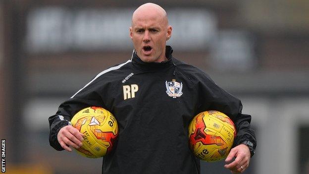 Port Vale manager Rob Page