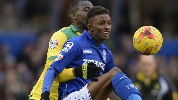 Birmingham City winger Demarai Gray