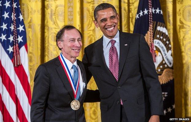 Robert Langer and Barack Obama