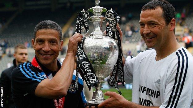 Chris Hughton and Colin Calderwood