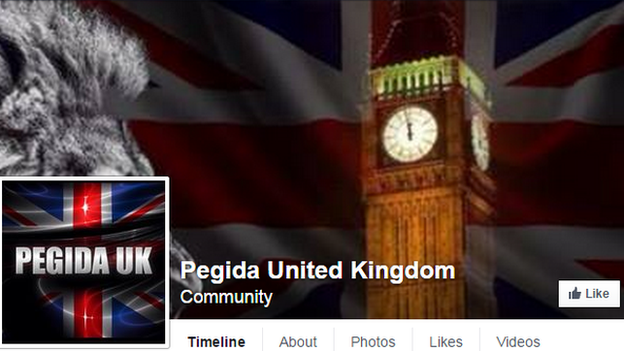 Pegida UK Facebook page