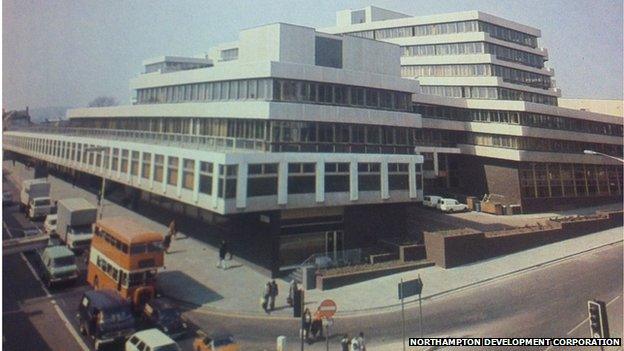 Barclaycard building on Marefair, Northampton