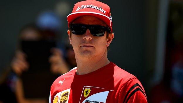 Ferrari driver Kimi Raikkonen