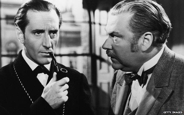 Basil Rathbone as Holmes