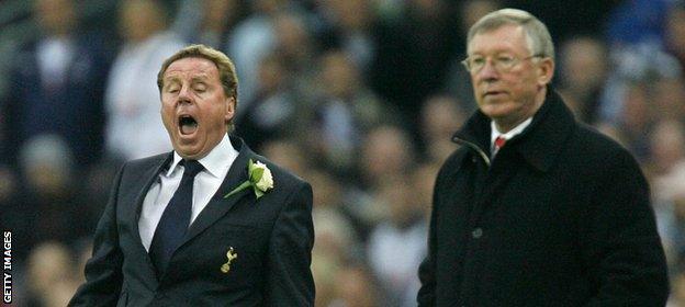 Redknapp often did battle against Sir Alex Ferguson