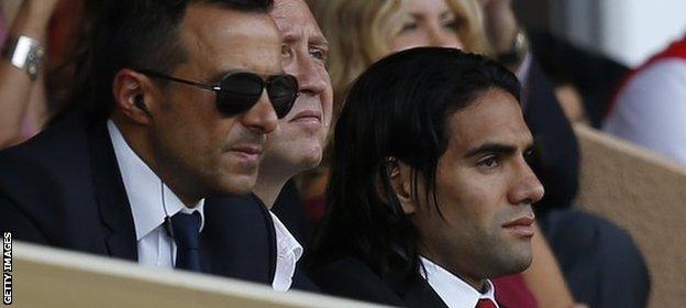 Jorge Mendes with Radamel Falcao