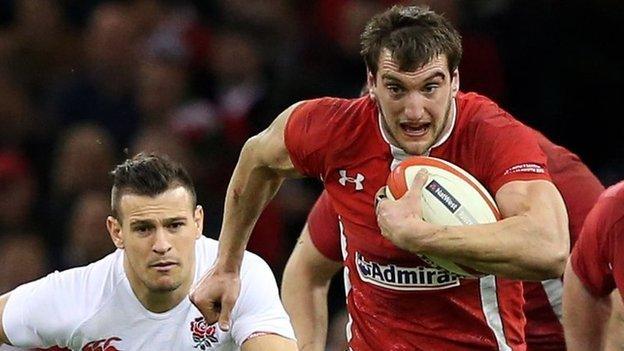 Sam Warburton takes on England in 2013