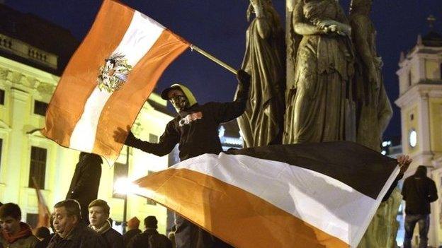 A Pegida demonstration in Vienna only attracted a few hundred supporters