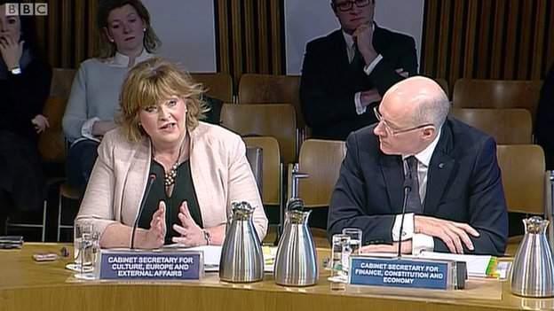 Fiona Hyslop and John Swinney