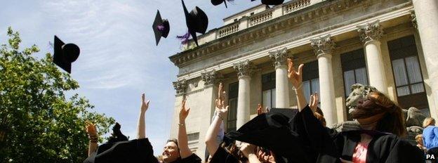 Students on their graduation day