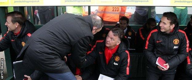 Gary Johnson and Louis van Gaal