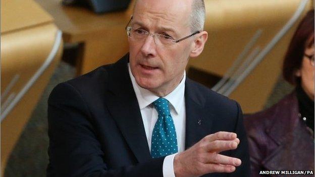 John Swinney on Budget Day 2015