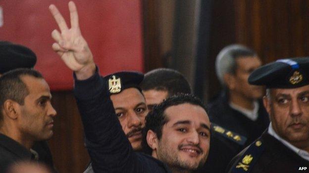 Ahmed Douma in court on day of life sentences against 230, 4 February 2015