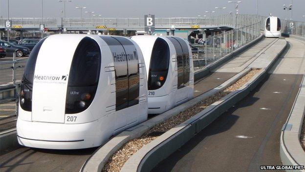 Heathrow driverless pods