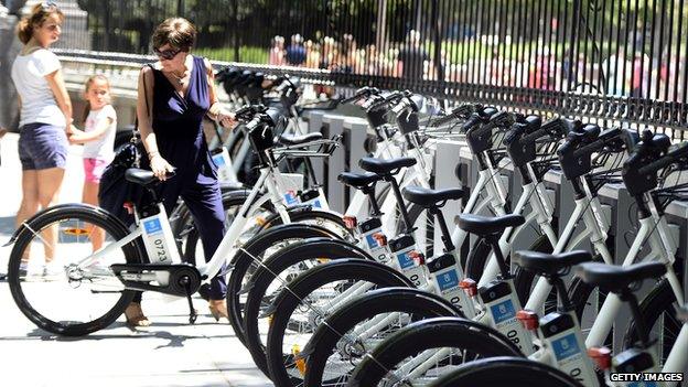 Electric bikes in Madrid