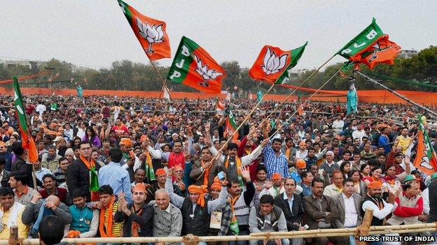 BJP rally in Delhi