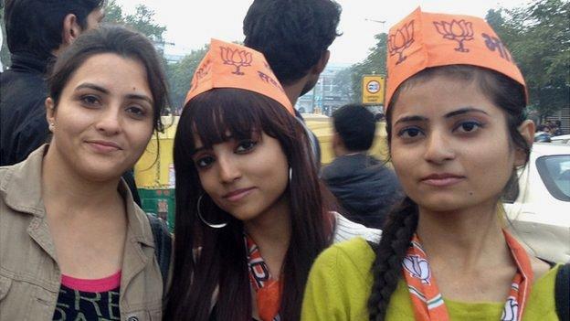 Zeba Khan (right) believes that Kiran Bedi will work to improve women's safety in Delhi