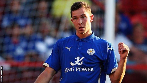 Leicester City striker Tom Hopper