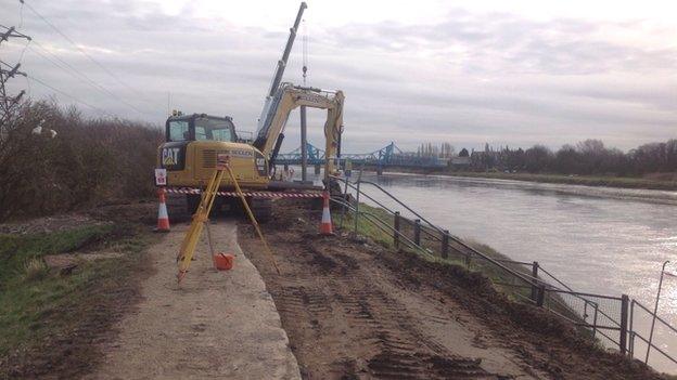 Flood alleviation work