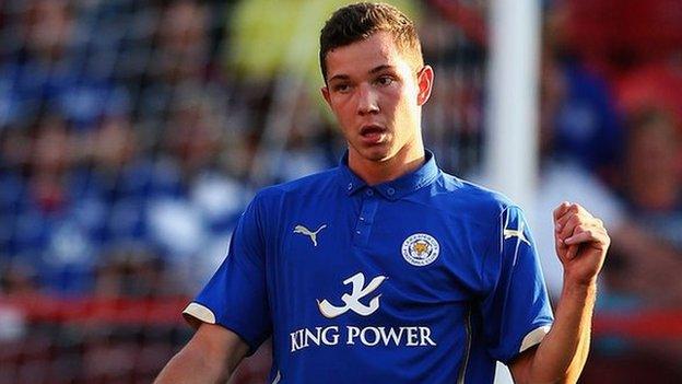 Leicester City striker Tom Hopper