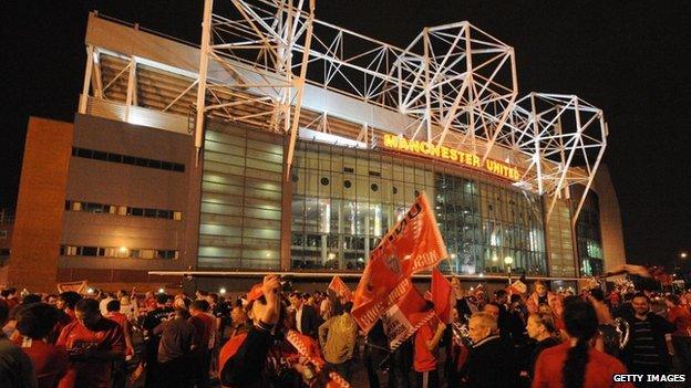 Match night at Old Trafford