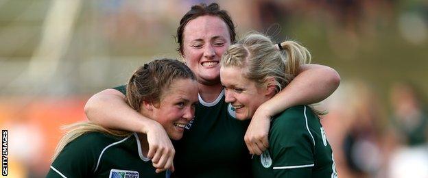 Ireland claimed a historic win over New Zealand at the 2014 Women's Rugby World Cup