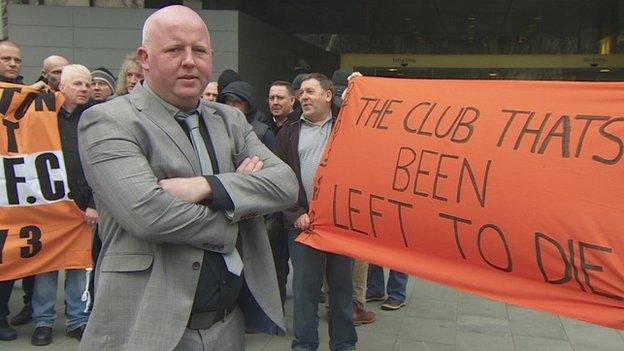 David Ragozzino and Blackpool fans