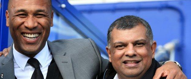 Les Ferdinand and QPR owner Tony Fernandes