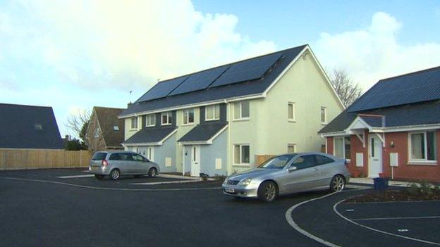 New housing in Tywyn, Gwynedd