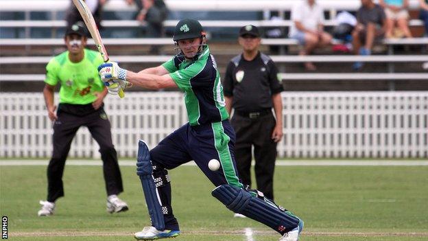 William Porterfield plays a shot in his impressive innings against Randwick Petersham