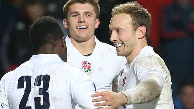 Worcester full-back Chris Pennell helped England Saxons to an 18-9 win over Ireland Wolfhounds at Cork