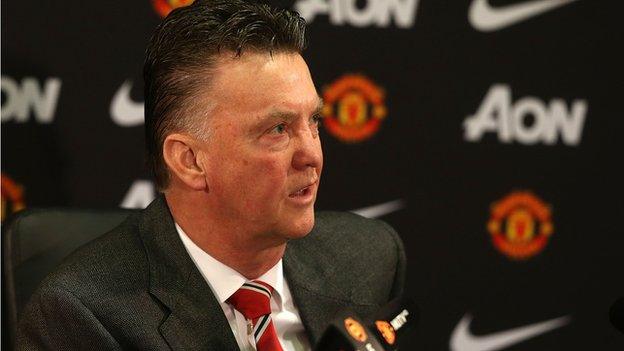 Manchester United manager Louis van Gaal