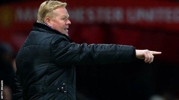 Southampton manager Ronald Koeman