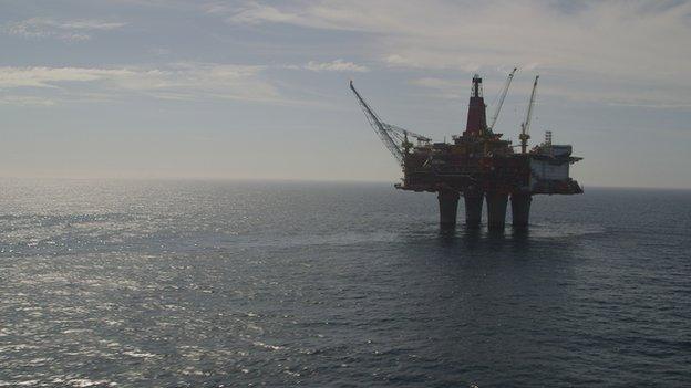 Statoil oil platform in the North Sea