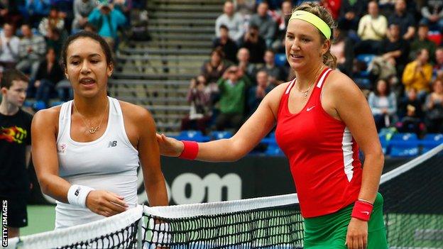 Heather Watson and Victoria Azarenka