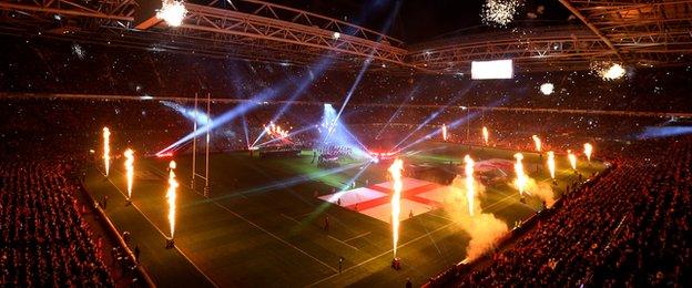 Wales v England, the Millennium Stadium pre match