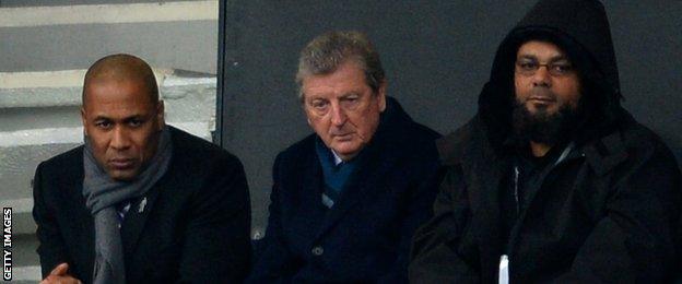 Les Ferdinand and Roy Hodgson