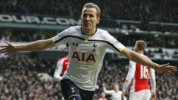 Tottenham striker Harry Kane