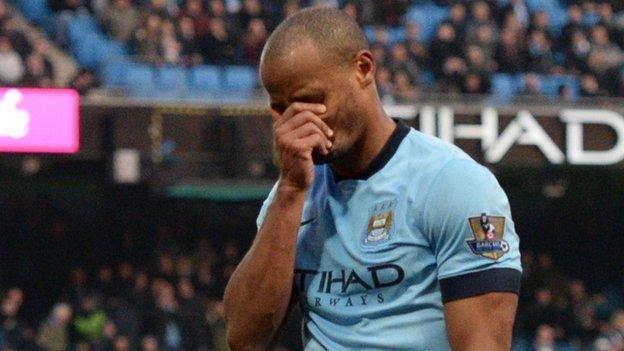 Manchester City captain Vincent Kompany