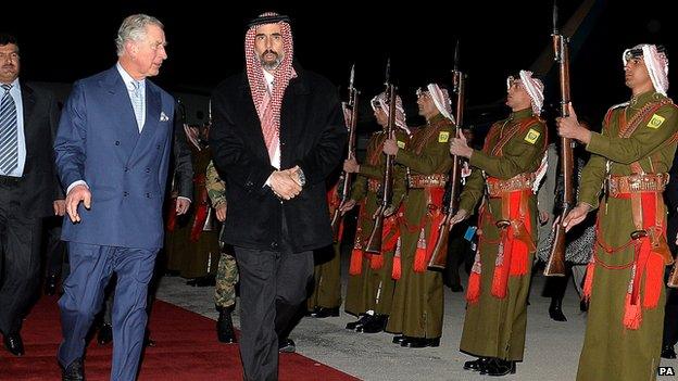 Prince Charles in Jordan