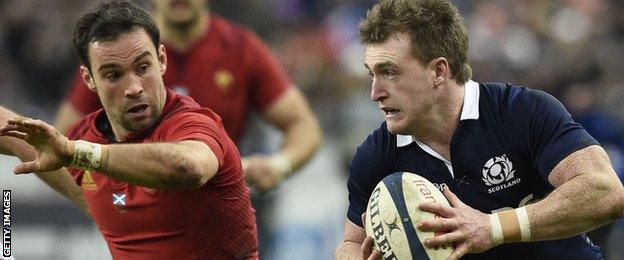 Stuart Hogg (right)